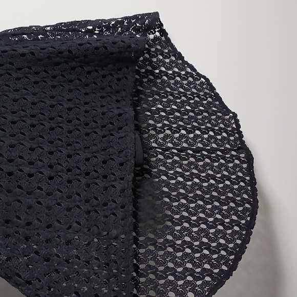 AS U WISH Black High Low Crochet Lined Dress Size XS - Picture 5 of 16